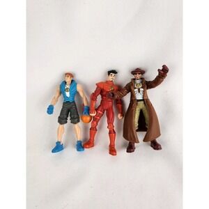Vtg BURGER KING BACKSTREET BOYS PROJECT CYBER CRUSADERS Stan Lee Figures Lot 3‎